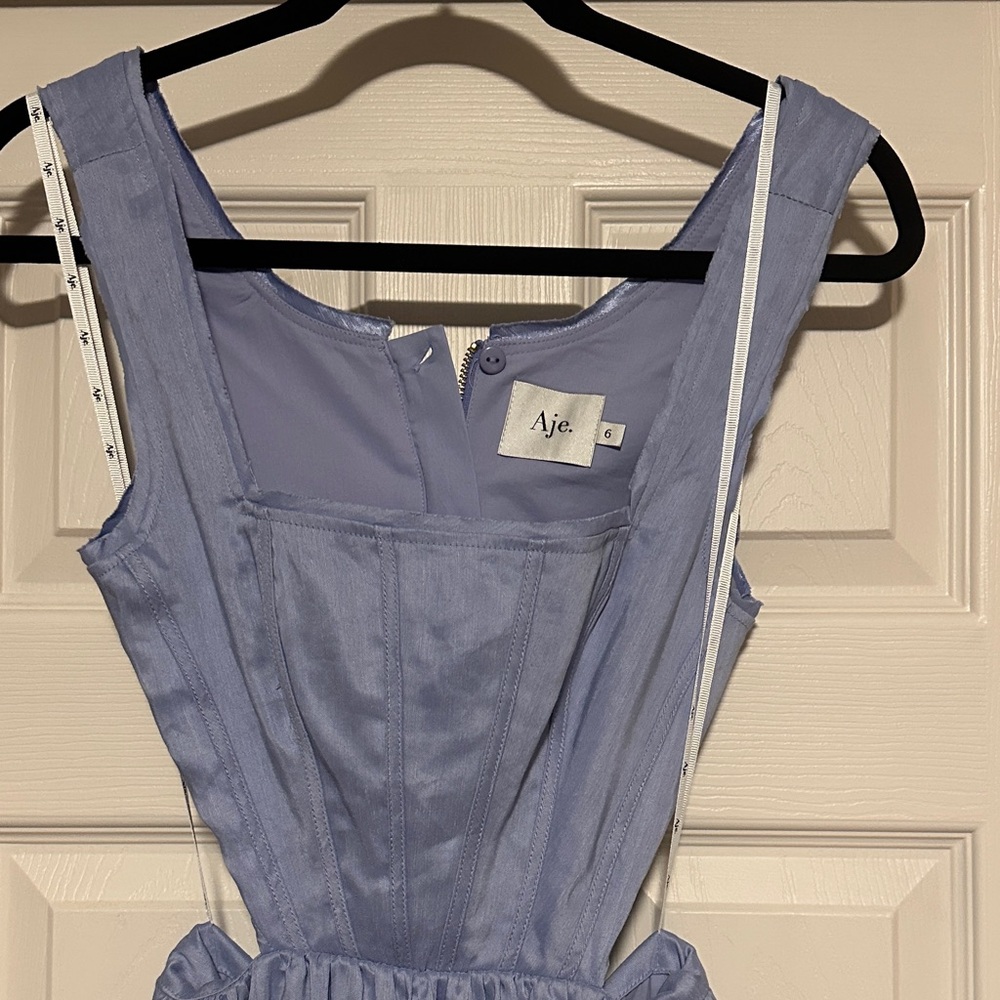 Aje - Lilac Cutout Midi Dress with Square Neck - New without tag - Picture 6 of 11
